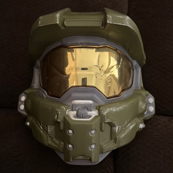 HALO Master Chief boys Halloween costume bodysuit and helmet size medium 7-8 - Picture 2 of 3
